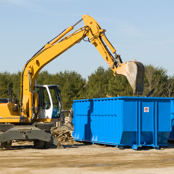 can i request a rental extension for a residential dumpster in East China